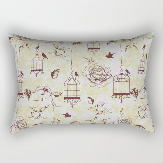 Roses & cages Rectangular Pillow