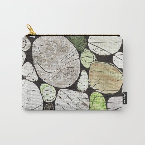 Classical Stones Pattern in High Format Carry-All Pouch