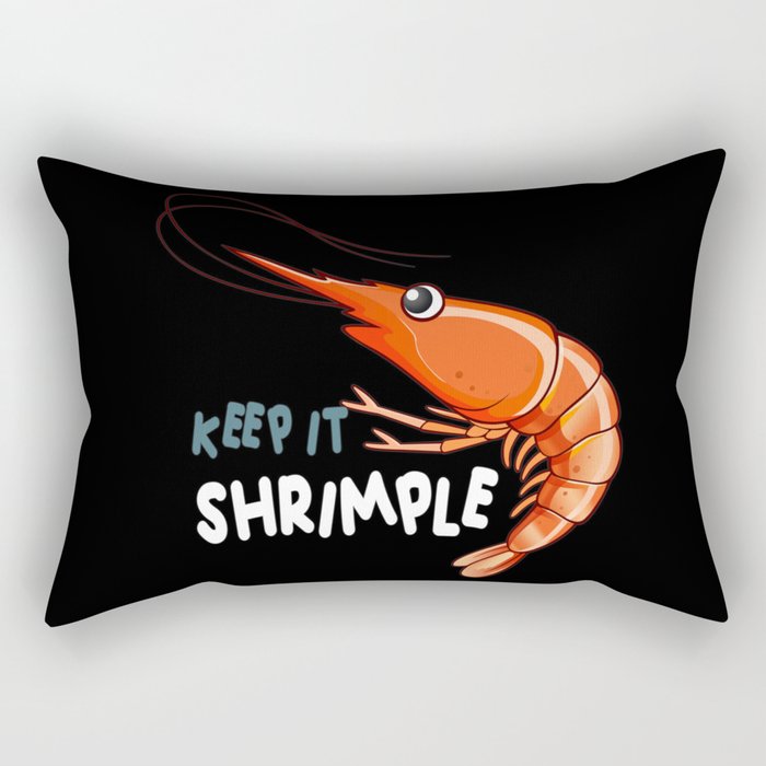 Keep it Shrimple Shrimps Seafood lover Rectangular Pillow