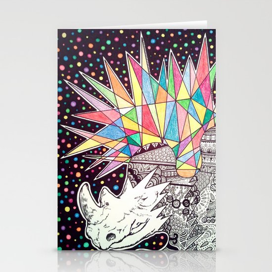 Rhino Party Stationery Cards