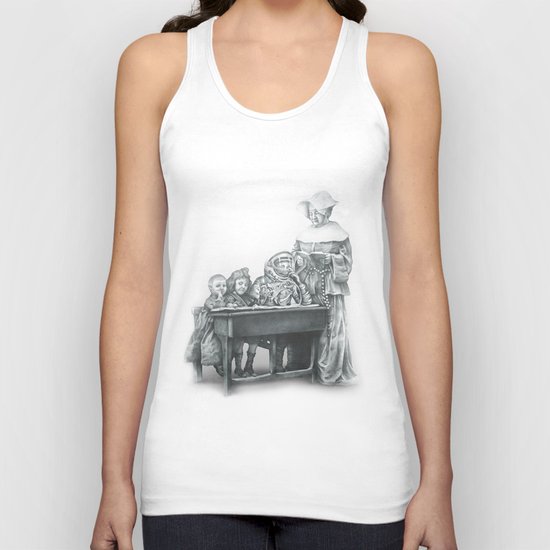 In which a cosmonaut is rendered quizzical Unisex Tank Top