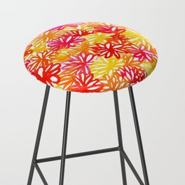 Floral Fields- Warm Colors  Bar Stool