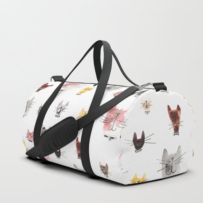 Give me all the Kitties! Duffle Bag by selkiestationery | Society6
