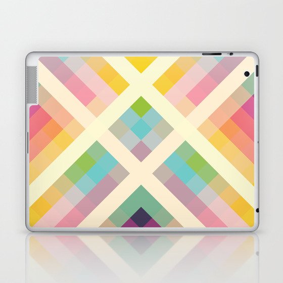 Retro Rainbow Laptop & iPad Skin