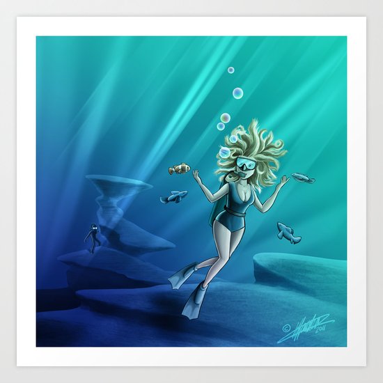 Deep Sea Feelings (Evolve) Art Print