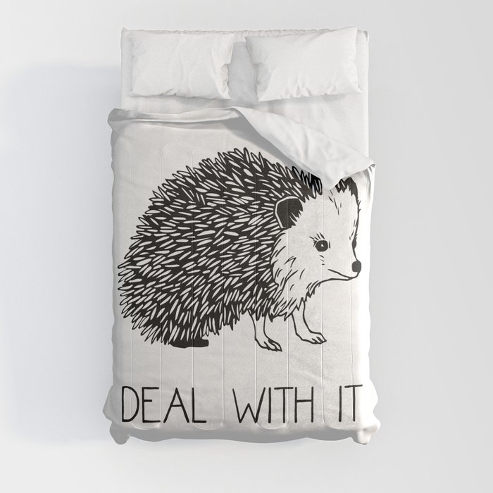 Deal With It Hedgehog Comforter