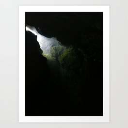 The light at the end of the tunnel Art Print