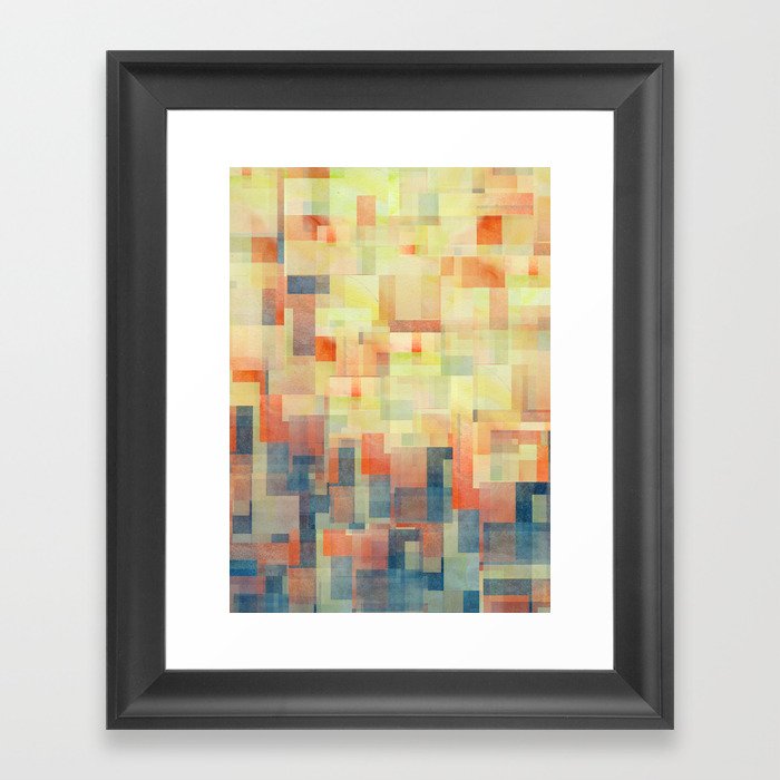 Cubism Dream (Brush Fire Remix) Framed Art Print