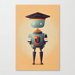 Graduate Bot Canvas Print