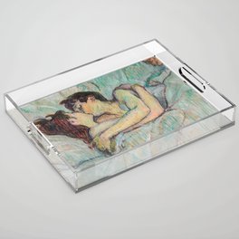 Toulouse-Lautrec - In Bed, The Kiss Acrylic Tray