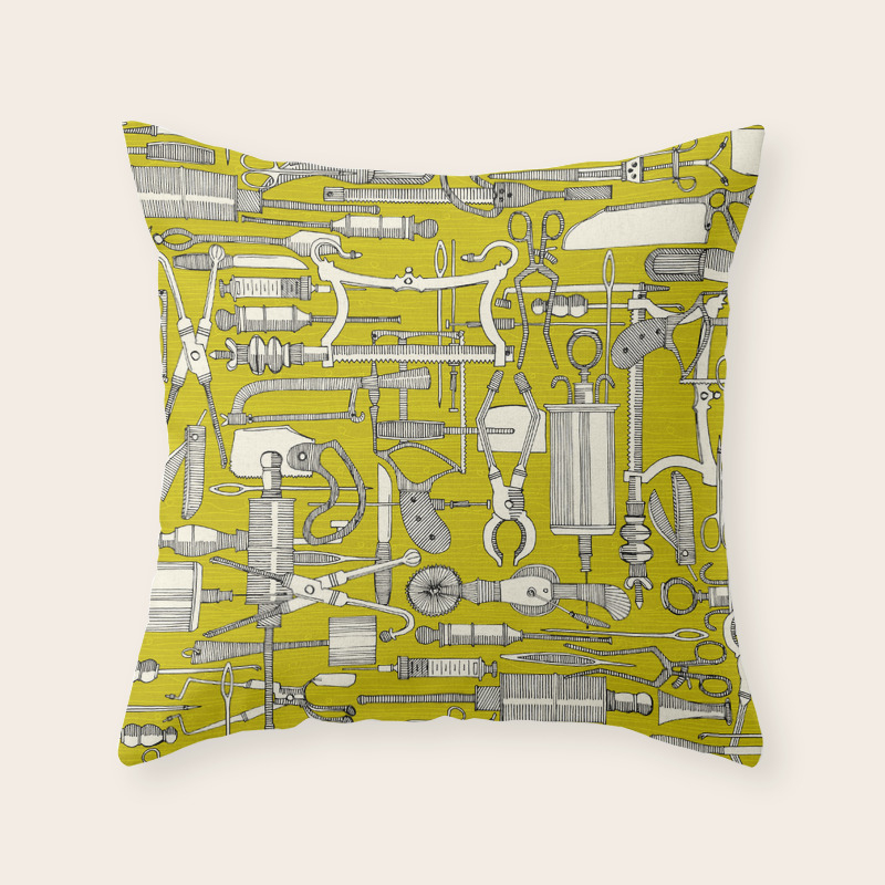 chartreuse throw pillow