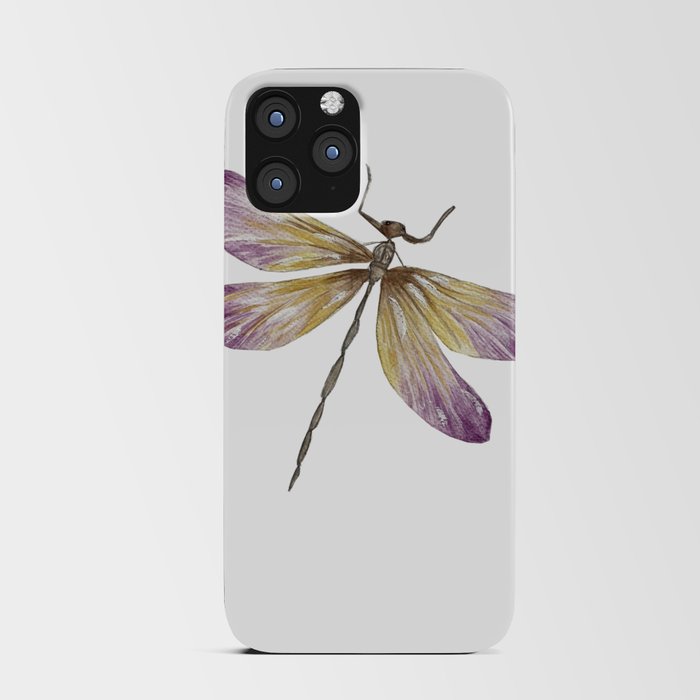 handmade watercolor fly dragon iPhone Card Case