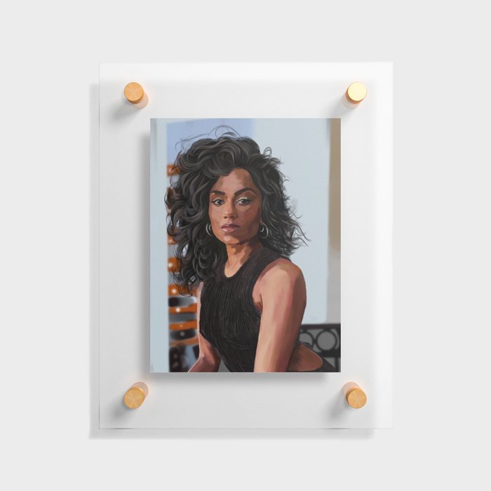 Realistic Portrait Painting  Floating Acrylic Print