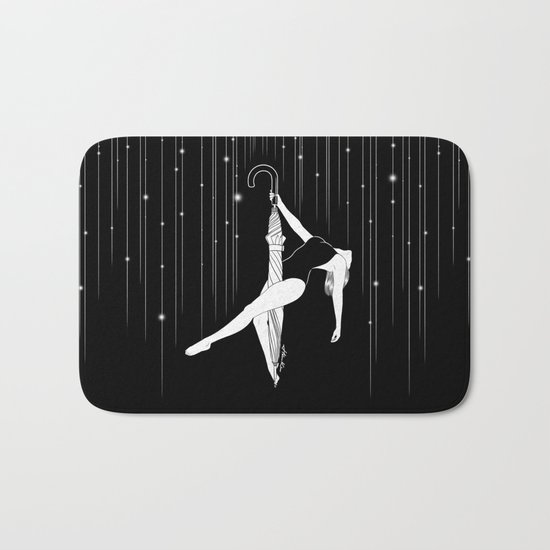 Dancing in the Rain Bath Mat