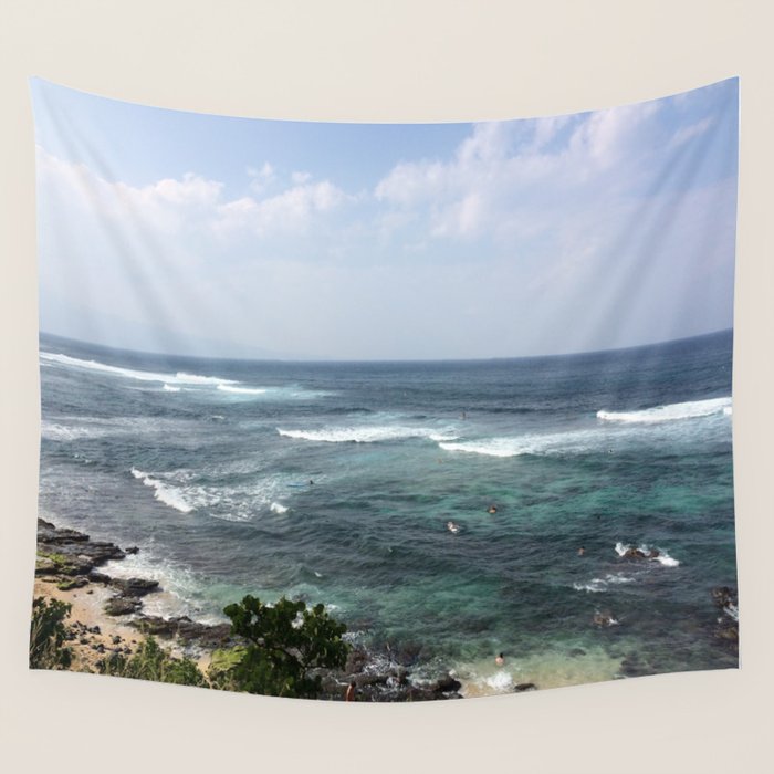 Society6 ocean tapestry deals