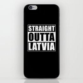 Straight Outta Lithuania iPhone Skin