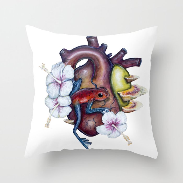 Rain Throw Pillow