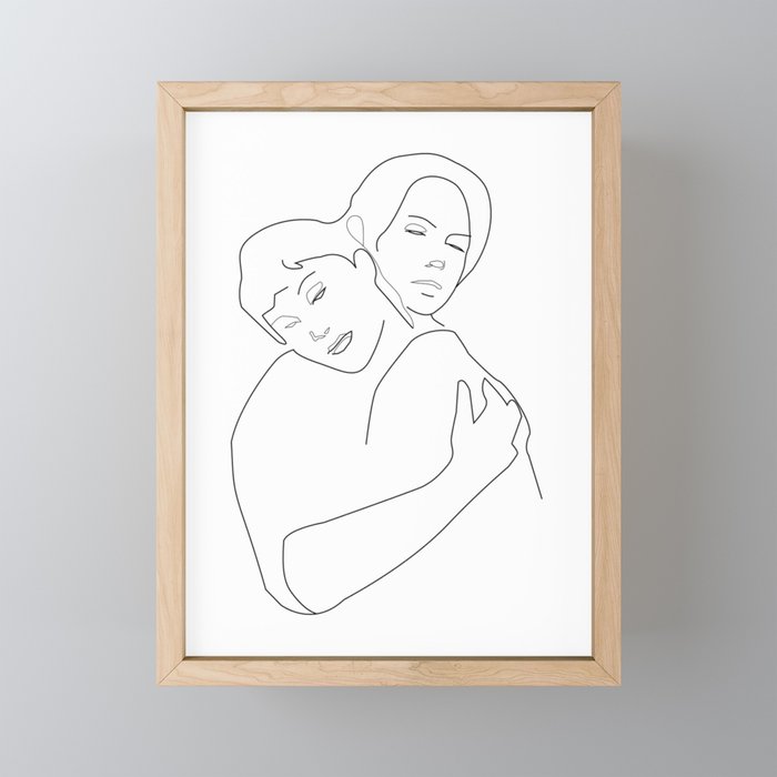 Embrace Framed Mini Art Print