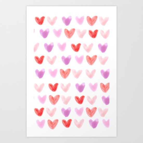 Love Hearts Art Print