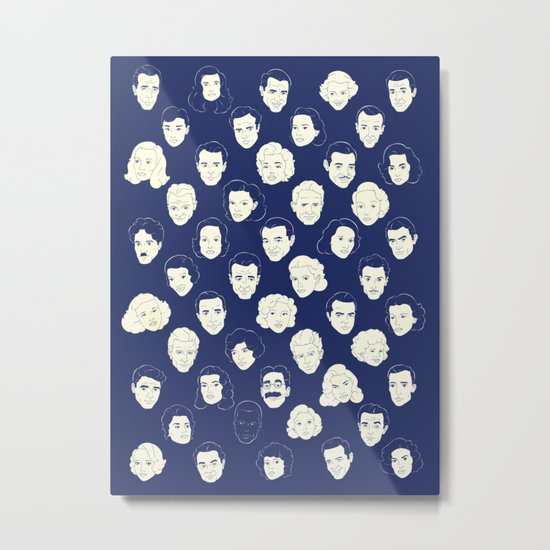 50 Stars Metal Print