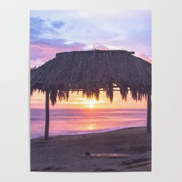 Windansea Surf Shack Beach Sunset San Diego Poster
