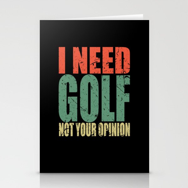 Golf Saying Funny Stationery Cards