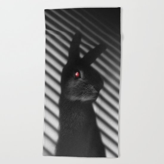 Shadow Bunny Beach Towel