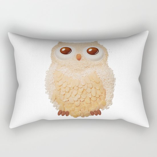 Owl Collage #5 Rectangular Pillow