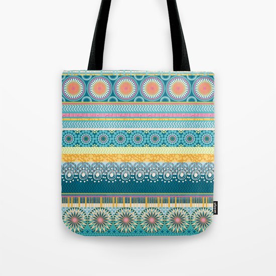 Blue Streaks Tote Bag