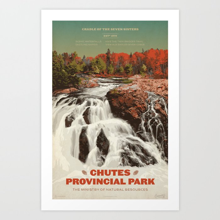 Chutes Provincial Park Art Print