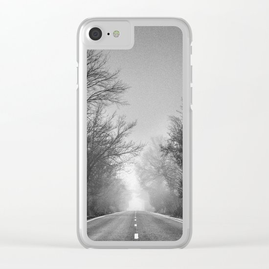 "Follow your dreams ...." Monochrome Clear iPhone Case