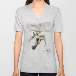 Angelic Horse V Neck T Shirt