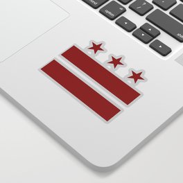 Washington DC District Of Columbia Flag Sticker