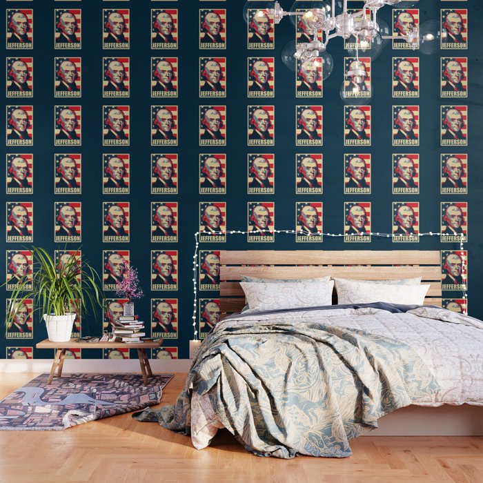 Thomas Jefferson America Pop Art Wallpaper By Jacopaco Society6