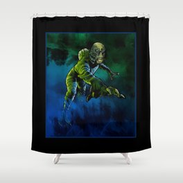 Creature From The Black Lagoon Shower Curtain