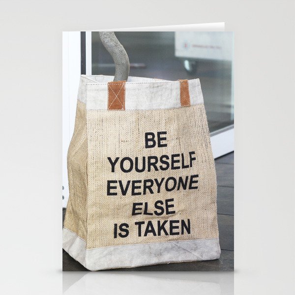 Be yourself Stationery Cards