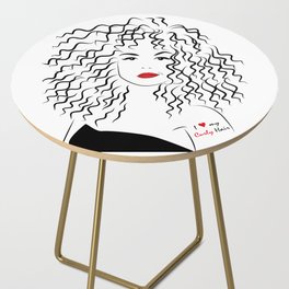 Curly girl - Empowered Women Side Table