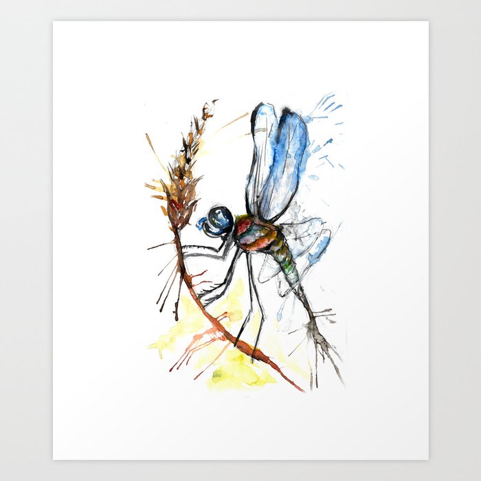 dragon-fly Art Print