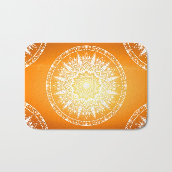 Sunset mandala Bath Mat