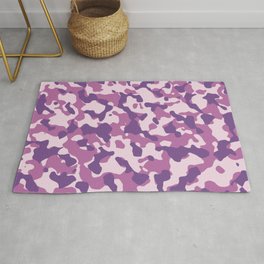 Camouflage Trending Colors Purple Rug