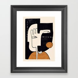 Abstract Face 55 Framed Art Print