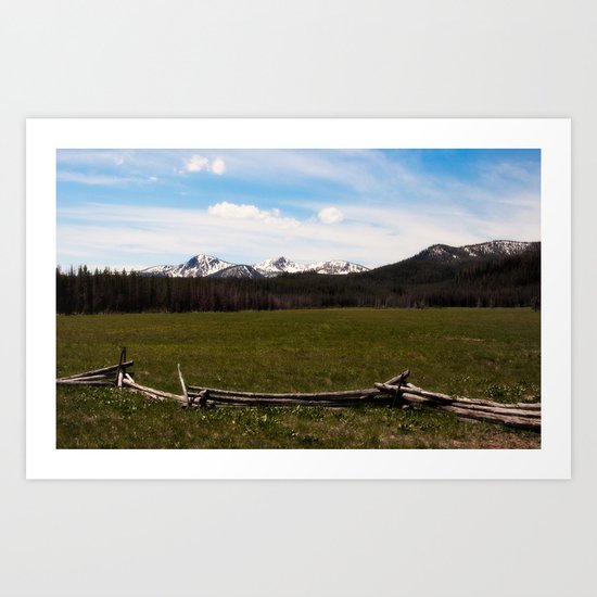 mountains. Art Print