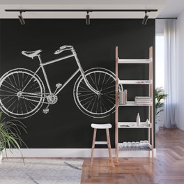 Bike on black Wall Mural