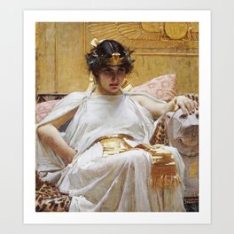 John William Waterhouse - Cleopatra Art Print