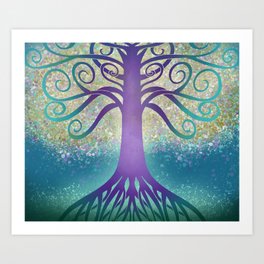 Curly Tree Art Print
