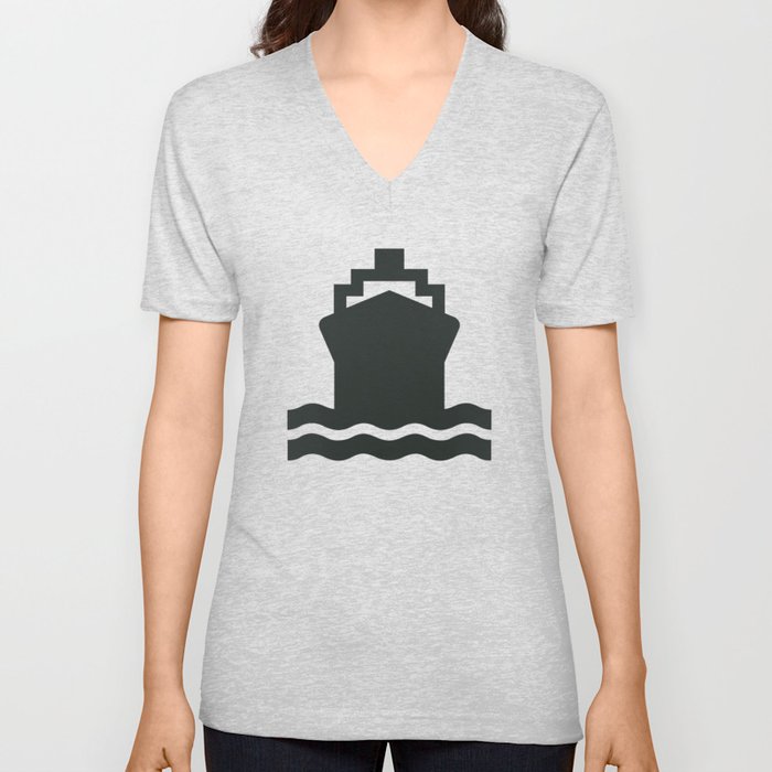 Ship V Neck T Shirt