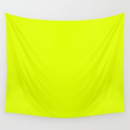 Chartreuse Traditional Green Yellow Solid Color Popular Hue Patternless Shades of Yellow Hex #DFFF00 Wall Tapestry