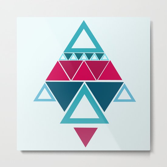 a few triangles making a pattern Metal Print