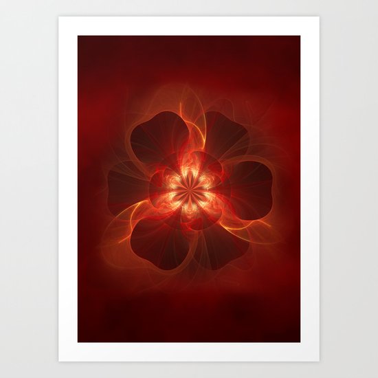 Fire Flower Art Print