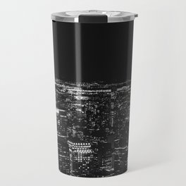 New York City at Night | Black and White Photography Travel Mug